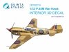 Quinta Studio QD32214 P-40M WarHawk 3D-Printed coloured Interior on decal paper (Trumpeter) 1/32